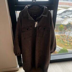 GAP Faux Suede Dress NWT